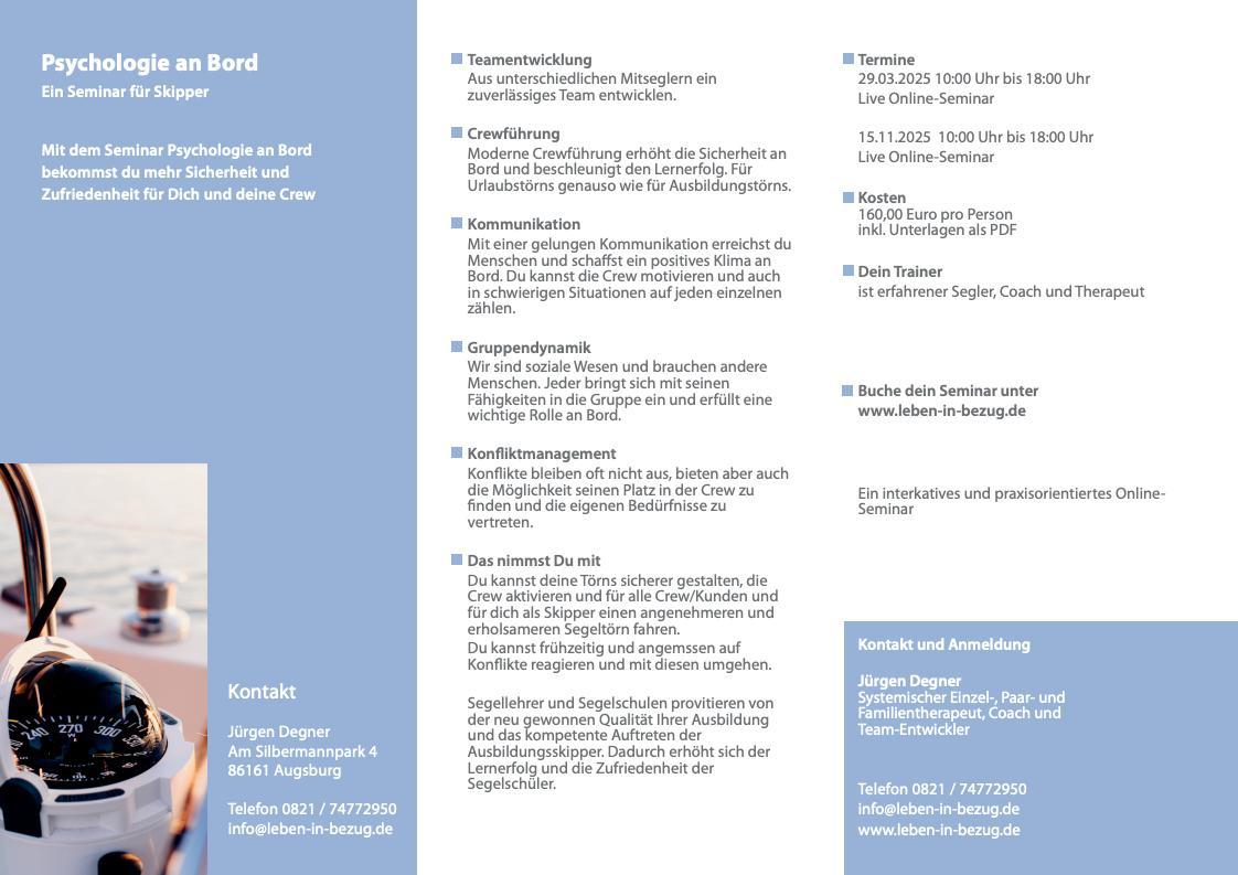 Psychologie an Bord